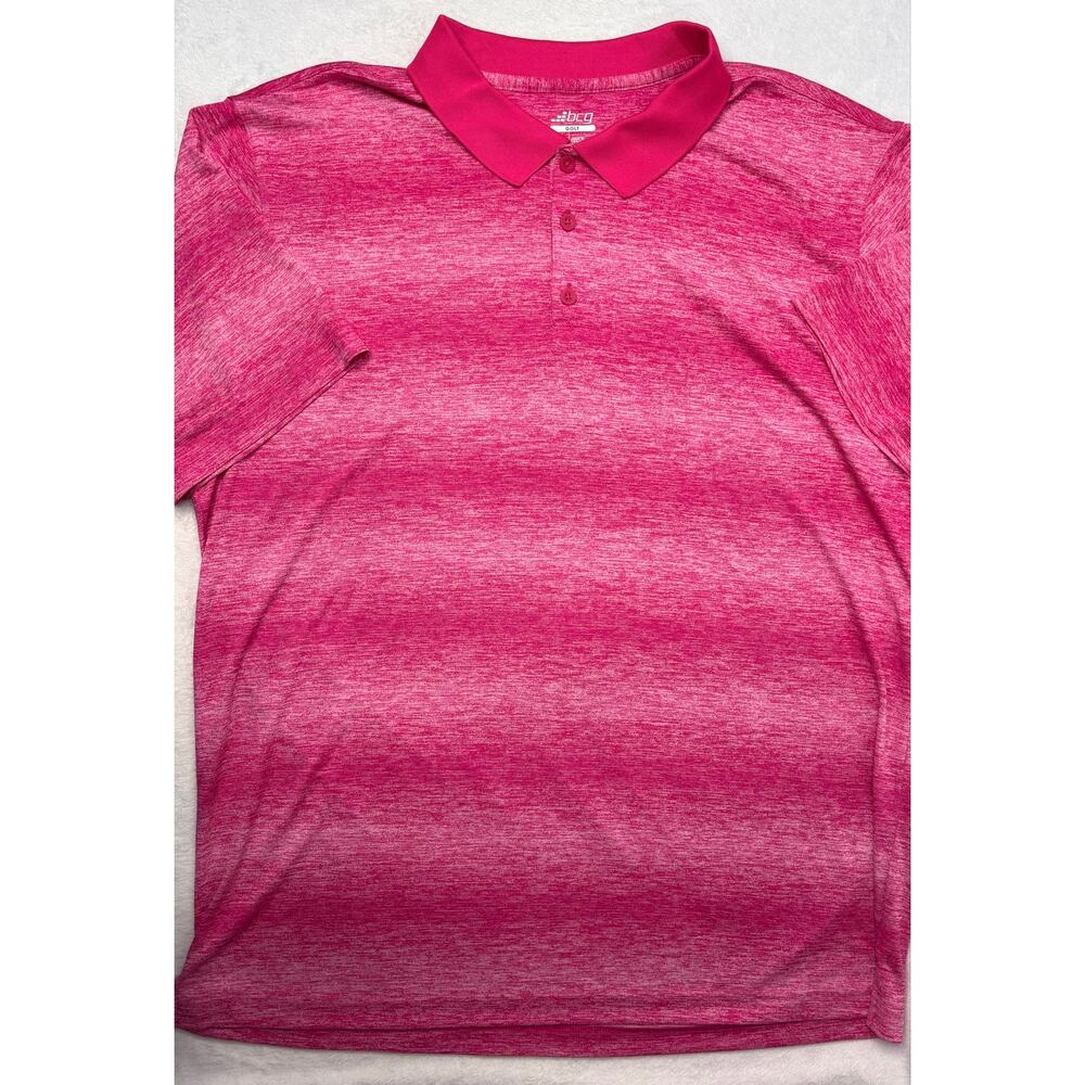 BCG Men’s 2XL Pink SS Golf Polo NWOTs